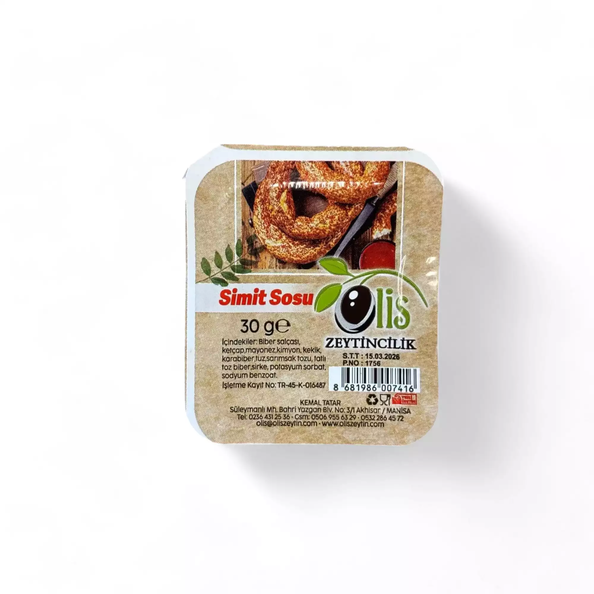 Simit Sosu - 30 Gr. x 27 Adet Vakumlu Ambalaj